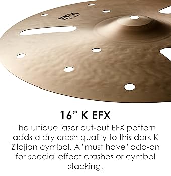 Amazon.com: Zildjian 16 inch K Zildjian EFX Cymbal